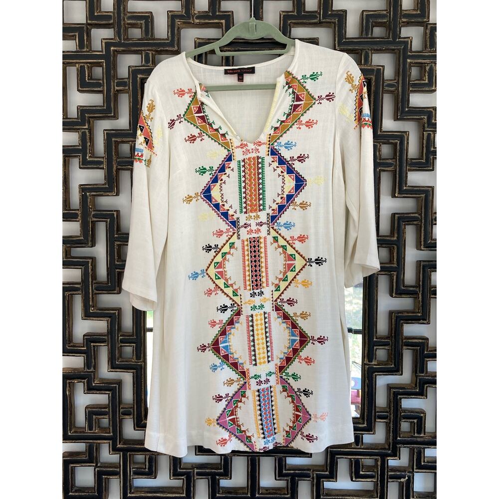 Kate Moss X Topshop Mini Dress / Tunic Festival Beauty &  Poolside Chic ~ Sz 4 - Picture 4 of 9